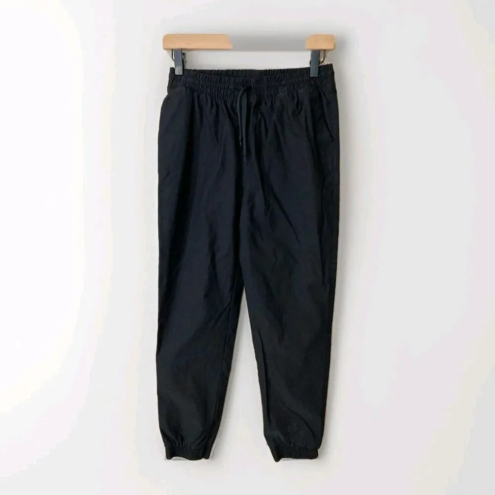 Hurley Boys 14/16 Black Nylon Jogger Pants Pull-On Pockets Outdoor Gorpcore